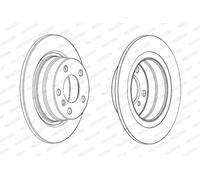 2x Disco freno pieno DDF2197C FERODO per BMW 1 2 Coupé 2 Cabriolet