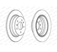 2x Disco freno pieno DDF221 FERODO per BMW 5 5 Touring