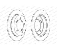 2x Disco freno pieno DDF2411C FERODO per SUZUKI JIMNY Fuoristrada chiuso
