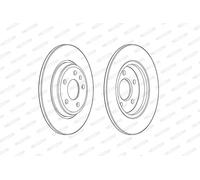 2x Disco freno pieno DDF2599C FERODO per AUDI A4 B9 A4 B9 Avant A5 Sportback Q5