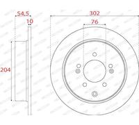 2x Disco freno pieno DDF2772C FERODO per HYUNDAI KIA MAN
