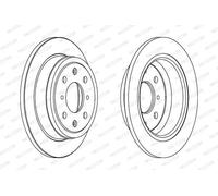 2x Disco freno pieno DDF468C FERODO per ROVER HONDA MG LOTUS