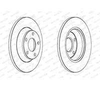 Ferodo Dischi freno DDF759 anteriori pieni – Coppia (2 pezzi)