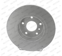 Dischi freno FERODO DDF874C posteriore, pieno, 2 Pezzo