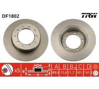 2x Disco freno pieno DF1802 TRW per LAND ROVER RANGE ROVER I DISCOVERY I