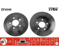 TRW DF4049 Disco freno