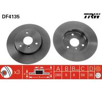 GIC329 TRW SEGNALATORE USURA FRENI ANTERIORI BMW Z4 2.5 09>
