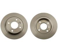2x Disco freno pieno DF4301 TRW per VOLVO 480 440 460