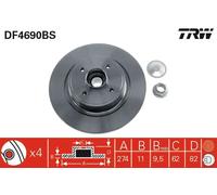 TRW DF4690BS Disco freno
