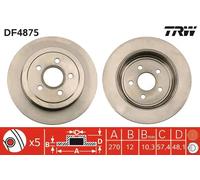 Disco freno TRW DF4875 per CHRYSLER PT CRUISER (PT_) 1.6 2001-201