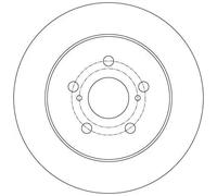 Disco freno TRW DF6145 posteriore, pieno, 1 Pezzo