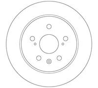 2x Disco freno pieno DF6178 TRW per SUZUKI FIAT