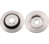 2x Disco freno pieno DF6358 TRW per MERCEDES-BENZ SLK SLC