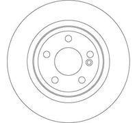 2x Disco freno pieno DF6634 TRW per MERCEDES-BENZ CLA Coupé CLASSE GLA CLASSE A