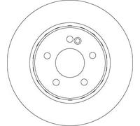 TRW DF6646S Disco freno per MERCEDES-BENZ