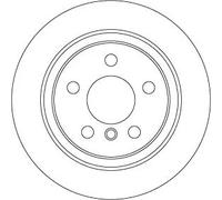 2x Disco freno pieno DF6756 TRW per BMW MINI