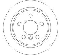 2x Disco freno pieno DF6795 TRW per MINI MINI MINI Cabriolet