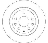 2x Disco freno pieno DF6807 TRW per MAZDA CX-3