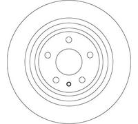 Disco freno TRW DF6809 posteriore, pieno, 1 Pezzo