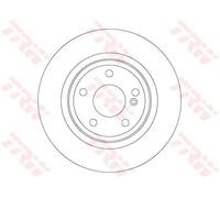 2x Disco freno pieno DF6886 TRW per INFINITI Q30 QX30