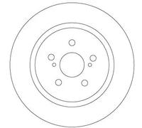 2x Disco freno pieno DF6920 TRW per TOYOTA LEXUS