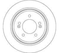 2x Disco freno pieno DF7953 TRW per KIA HYUNDAI