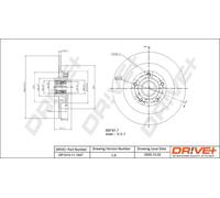 2x Disco freno pieno DP1010.11.1647 Drve+ per RENAULT LATITUDE LAGUNA III