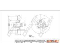 2x Disco freno pieno DP1010.11.1652 Drve+ per RENAULT LAGUNA II GRAND SCÉNIC II