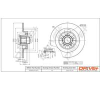2x Disco freno pieno DP1010.11.1675 Drve+ per RENAULT VEL SATIS ESPACE IV