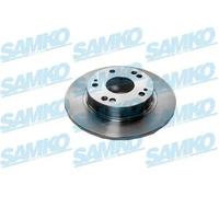 2x Disco freno pieno H1013P SAMKO per HONDA CIVIC VIII Hatchback