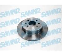 2x Disco freno pieno H1017P SAMKO per HONDA CIVIC VII Hatchback