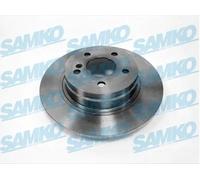 2x Disco freno pieno M2057P SAMKO per MERCEDES-BENZ CLASSE C Coupé CLASSE C