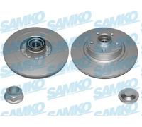 2x Disco freno pieno R1022PRCA SAMKO per RENAULT VEL SATIS ESPACE IV