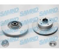 2x Disco freno pieno R1038PRCA SAMKO per RENAULT MEGANE II Coupé-Cabriolet