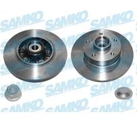 2x Disco freno pieno R1040PCA SAMKO per RENAULT MEGANE III Hatchback FLUENCE