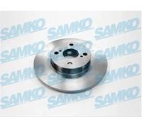 2x Disco freno pieno T2055P SAMKO per TOYOTA COROLLA Familiare COROLLA