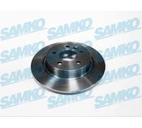 2x Disco freno pieno V1020P SAMKO per VOLVO V40 Hatchback