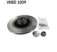 2x Disco freno pieno VKBD 1009 SKF per RENAULT GRAND SCÉNIC II SCÉNIC II