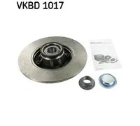 2x Disco freno pieno VKBD 1017 SKF per CITROËN PEUGEOT DS