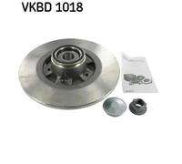 SKF Disco freno VKBD 1018 posteriore pieno, 1 pezzo