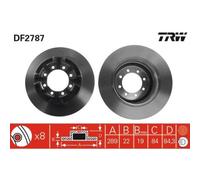 2X Disco Freno Trw DF2787 per Iveco Assale Anteriore Assale Posteriore