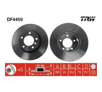 2X Disco Freno Trw DF4459 per Bmw Assale Anteriore