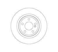 2X Disco Freno Trw DF6634 per Mercedes Benz