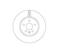 2X Disco Freno Trw DF6820 per Opel Vauxhall Assale Anteriore
