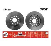 2x Disco Freno Trw per Audi Seat Skoda VW Vw (faw) Vw (svw) Assale Anteriore