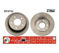 2x Disco Freno Trw per Citroën Fiat Opel Peugeot Vauxhall Assale Posteriore