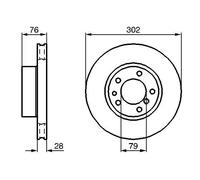 BOSCH 0 986 478 317 Disco freno