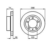 BOSCH 0 986 478 418 Disco freno
