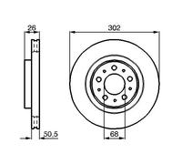 2x Disco freno ventilato 0 986 478 454 BOSCH per VOLVO S70 V70 I C70 I Coupé