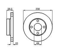 2x Disco freno ventilato 0 986 478 550 BOSCH per AUDI COUPE B3 80 B4 Tre volumi